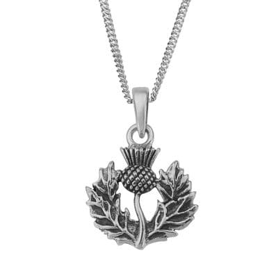 Scottish Thistle Silver Pendant 'Ailsa' 0891