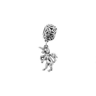Scottish Unicorn Silver Bead Charm 1110