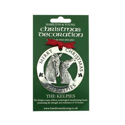 Silver Plated Christmas Decoration Kelpies 9712