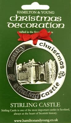 Silver Plated Christmas Decoration Stirling Castle 0963