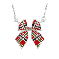 Tartan Bow Necklace 2514