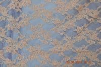COR8819 Corded lace, 145 cm wide, coral, per meter