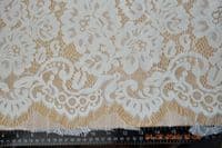 COR9124 Corded lace, 140 cm wide, ivory