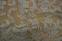 Corded Jacquared Lace, COR9033 scalloped edged, 140 cm, ivory or nude