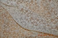 Embroidery Lace, 122 cm wide, dark ivory, code: EM303