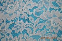 JQ33068 Jacquard lace, piece size: 145 cm x 130 cm, white and black