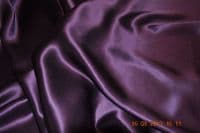 S5010 Silk crepe back satin, 114 cms,  19 mm, Aubergine