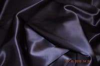 S5010 Silk crepe back satin, 114 cms,  19 mm, Black Tulip