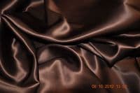 S5010 Silk crepe back satin, 114 cms,  19 mm, Brown