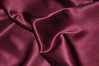 S5010 Silk crepe back satin, 114 cms,  19 mm, Dark Wine