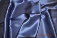 S5010 Silk crepe back satin, 114 cms,  19 mm, Deep Blue