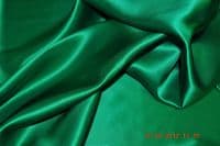 S5010 Silk crepe back satin, 114 cms,  19 mm, Emerald