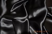 S5025 Silk Double Faced Satin, 140 cm, Black