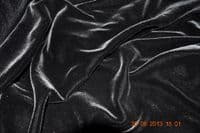 S9020 Silk/Viscose Velvet, 140 cm, Black