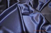 Silk crepe satin, 114 cms, 81.7 gsm Navy Blue