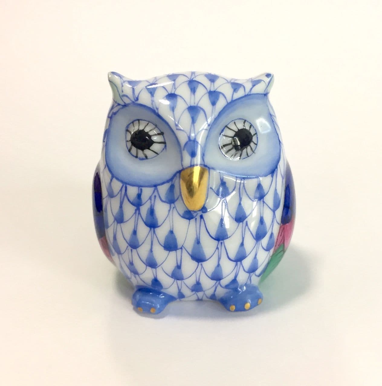 Herend Porcelain Figurine of a Baby Owl