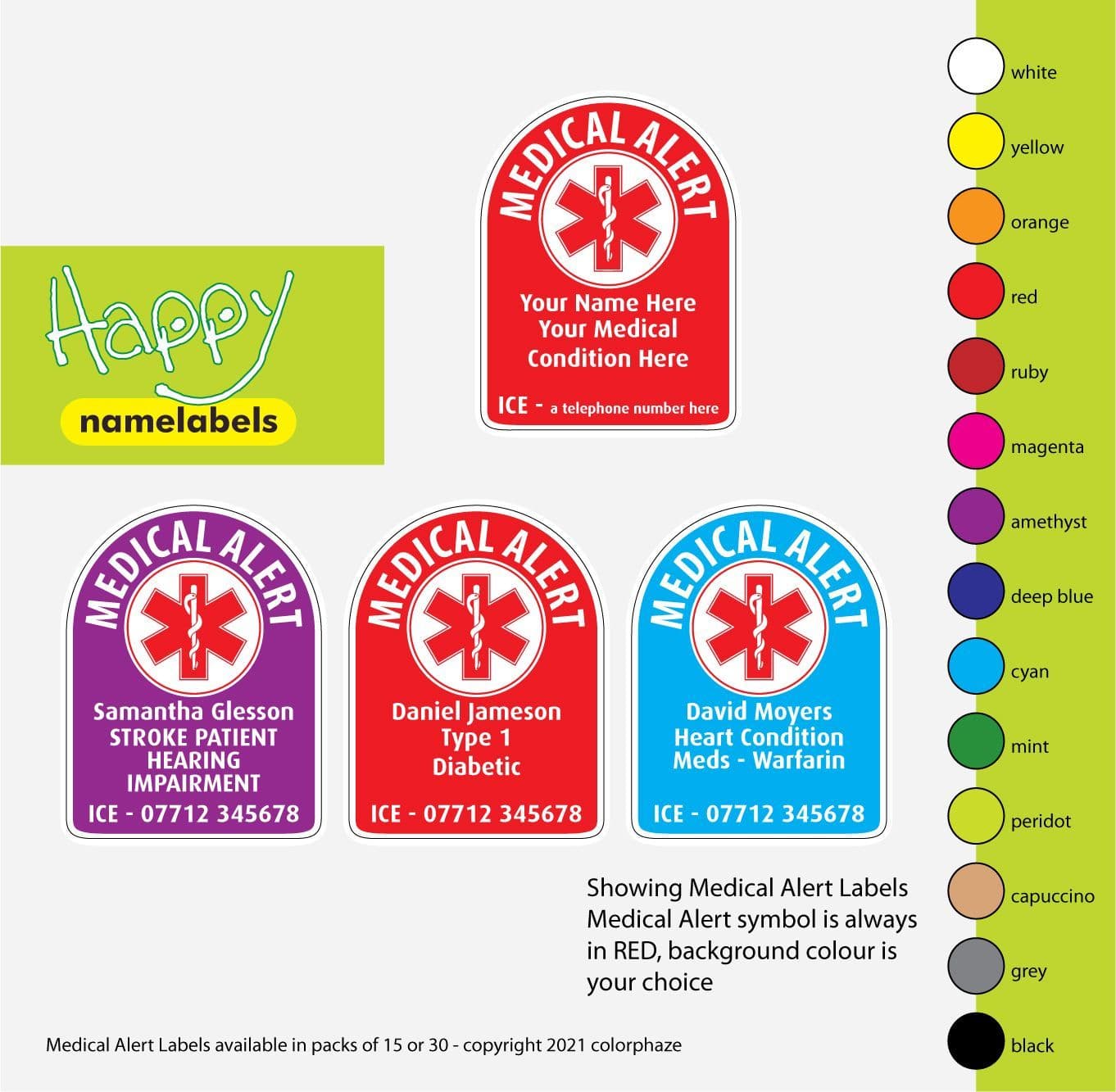 Medical Alert Stickers For Cars at Clifford Bloss blog