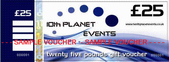 10th Planet Events - Gift Voucher £25