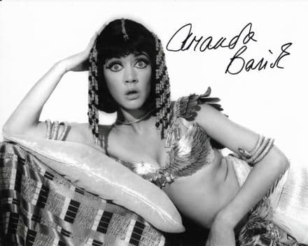 Amanda Barrie CARRY ON star genuine signed autograph 10" by 8" COA 115401