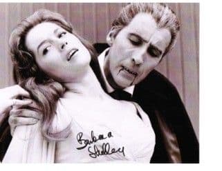 Barbara Shelley star of The Gorgon, Dracula, HAMMER HORROR Genuine Signed Autograph 10 x 8 COA 2179