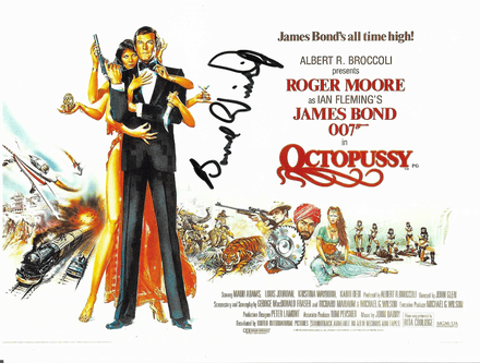 Barrie Winship "OCTOPUSSY" Bond 007" 10" x 8" Genuine Signed with COA 22922