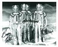Barry Noble, John Levene & Reg Whitehead - CYBERMEN -DOCTOR WHO - GSA 10 x 8 COA 7378