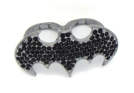 BATMAN DOUBLE FINGER Gun Black Ring 6070