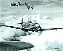 Billy Drake - DFC & BAR, DSO, DFC (US) WW2 SpitfirePilot Genuine Signed Autograph 10x8 COA 113
