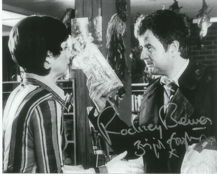 Brigit Forsyth & Rodney Bewes THE LIKELY LADS - Genuine Signed Autograph 10x8 COA 10182