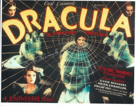 Carla Laemmle "Dracula 1931" Genuine signed Autograph COA 8" x 10" V-Rare 22688