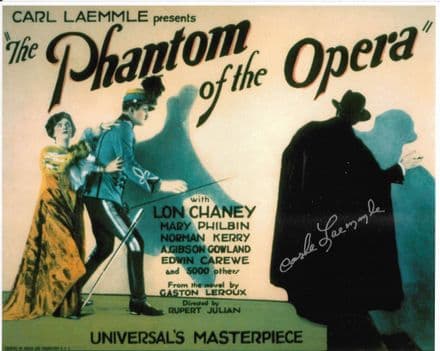 Carla Laemmle "The Phantom of the Opera" Genuine signed Autograph COA 8" x 10" V-Rare 22689
