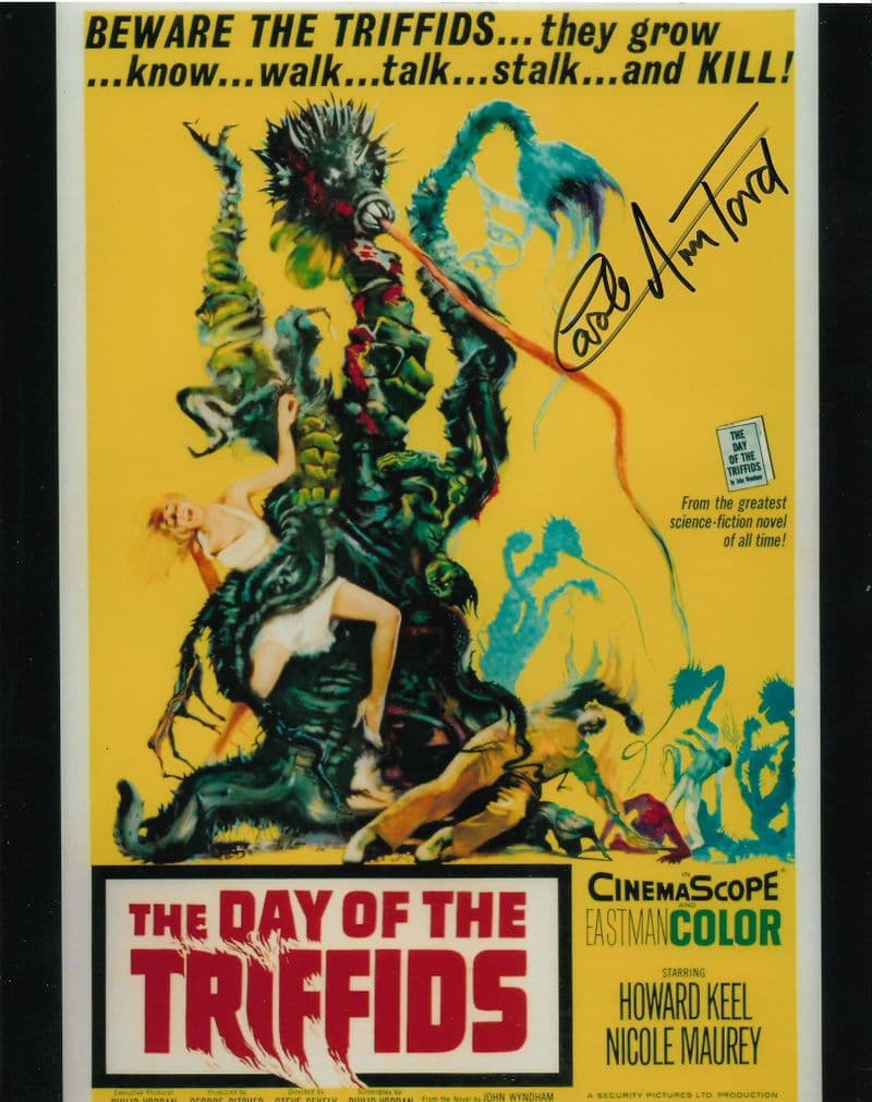 CAROLE ANN FORD The Day of The Triffids Genuine Signed Autograph 10x8 COA 22387