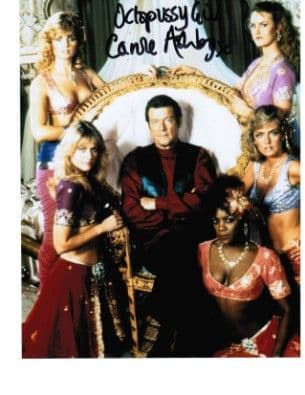 Carole Ashby JAMES BOND 007 Octopussy & A View To A Kill genuine signed autograph COA 2495
