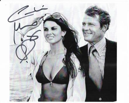 Caroline Munro "BOND 007 " Star Genuine Signed 8" by 10" COA 22731