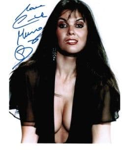 Caroline Munro Dracula, Genuine Signed Autograph 10 x 8 COA 2448