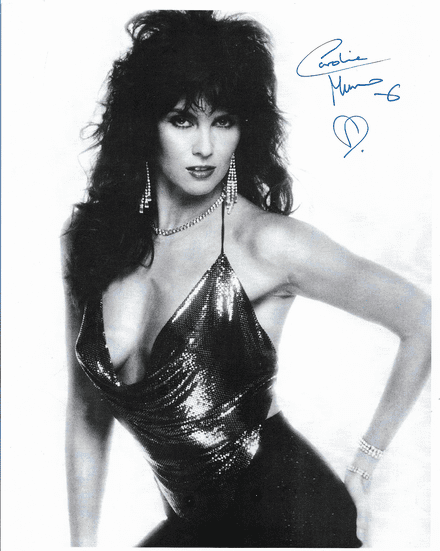 Caroline Munro "Hammer, Bond & Model" Genuine signed autograph 10 by 8 COA 23046