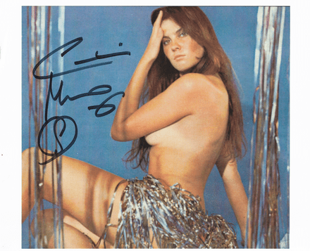 Caroline Munro "Hammer, Bond & Model" Genuine signed autograph 10 by 8 COA 23047
