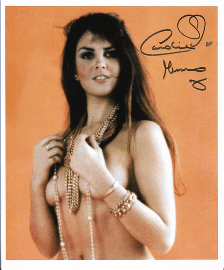 Caroline Munro "Hammer, Bond & Model" Genuine signed autograph 10 by 8 COA 23048