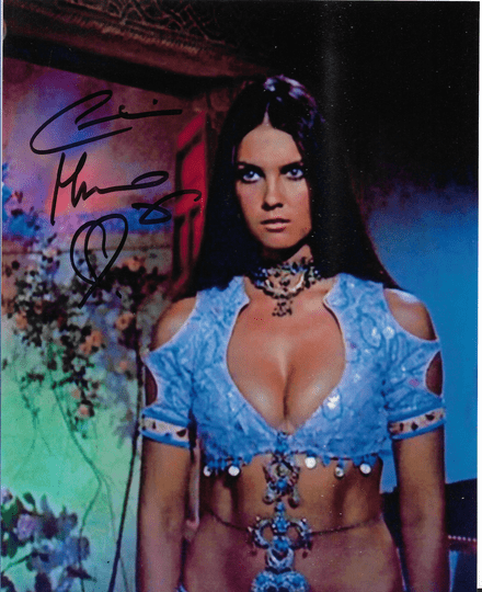 Caroline Munro "Hammer, Bond & Model" Genuine signed autograph 10 by 8 COA 23050