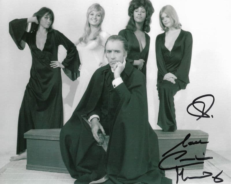 Caroline Munro HAMMER HORROR Genuine signed autograph 10 by 8 COA 11728