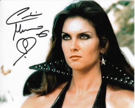 Caroline Munro HAMMER HORROR Genuine signed autograph 10 by 8 COA 11729