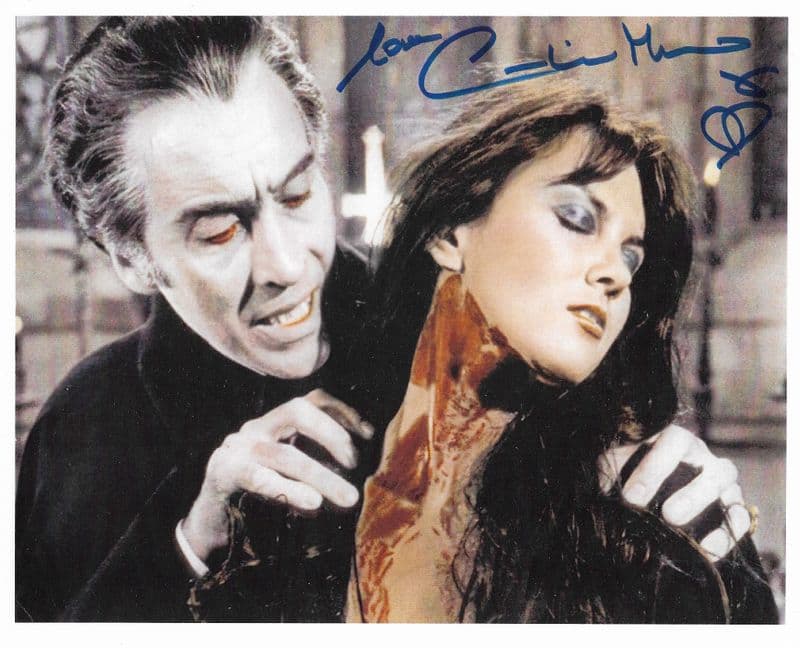 Caroline Munro HAMMER HORROR, Genuine Signed Autograph 10 x 8 COA 11783