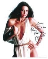 Caroline Munro HAMMER HORROR Genuine Signed Autograph 10 x 8 COA 5545