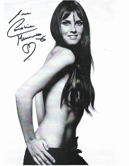Caroline Munro MODEL-ACTRESS Genuine signed autograph 10 by 8 COA 11733