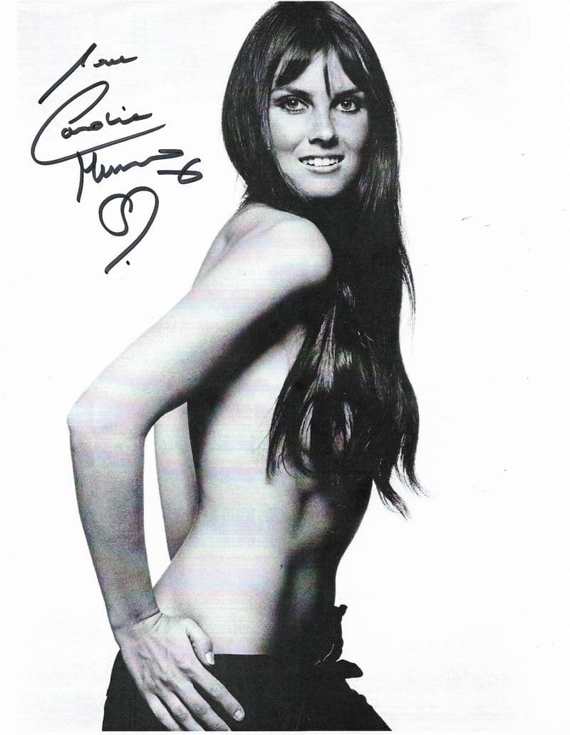 Caroline Munro MODEL-ACTRESS Genuine signed autograph 10 by 8 COA 11733