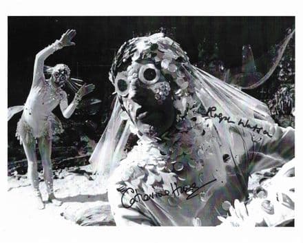 Catherine Howe & Ralph Watson DOCTOR WHO 'The Underwater Menace' 10x8 Genuine Signed 12036