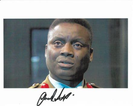 Charles Abomeli "UNIT" DOCTOR WHO genuine Autograph 10 x 8 COA 22338
