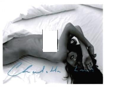 Charlotte Lewis "Embrace of the Vampire" & Playboy Genuine signed autograph 10x8 COA 2486