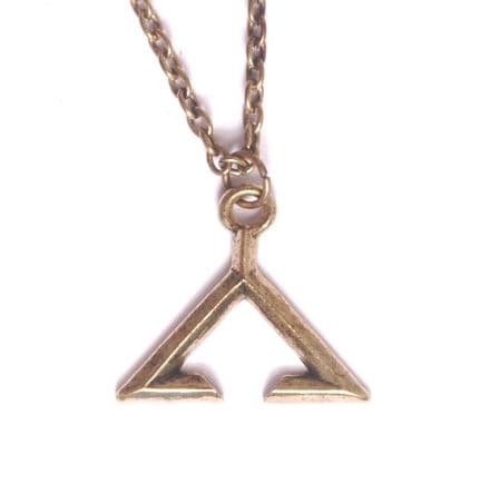 Chevron Pendant Antique Gold Colour inspired by Stargate prop replica 2776