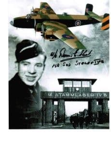 Dennis Slack WW2 Veteran POW Camp & Lancaster GSA 10x8 COA 1575